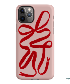 Valentine Ribbon Printed Phone Cases iPhone 11 Pro Max / Snap by Jasmine Dowling - The Dairy