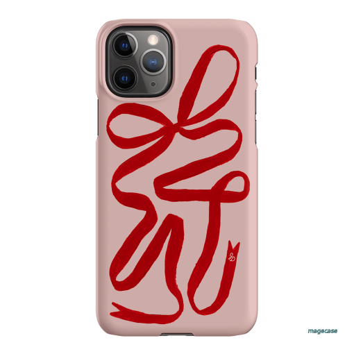 Valentine Ribbon Printed Phone Cases iPhone 11 Pro Max / Snap by Jasmine Dowling - The Dairy