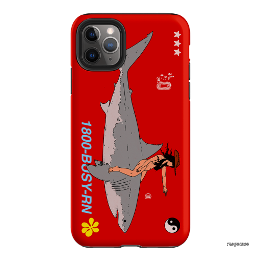 1800-Busy Rn in Red Printed Phone Cases iPhone 11 Pro Max / Armoured by Easty Beasty - The Dairy