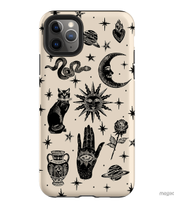 Astro Flash Beige Printed Phone Cases by Veronica Tucker - The Dairy