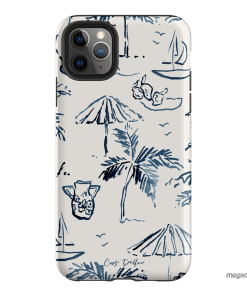 Balmy Blue Printed Phone Cases iPhone 11 Pro Max / Armoured by Cass Deller - The Dairy