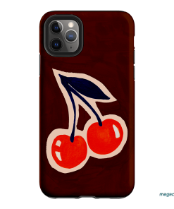 Cherries Printed Phone Cases iPhone 11 Pro Max / Armoured by Studio Bon - The Dairy