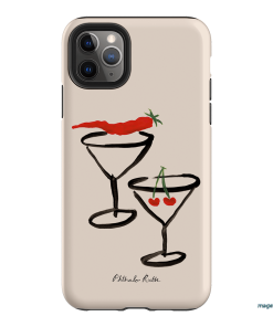 Chilli Cherry Printed Phone Cases by Phthalo Ruth - The Dairy