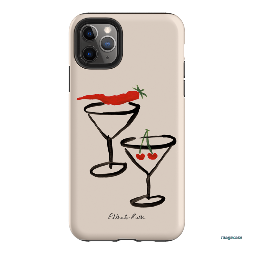 Chilli Cherry Printed Phone Cases by Phthalo Ruth - The Dairy