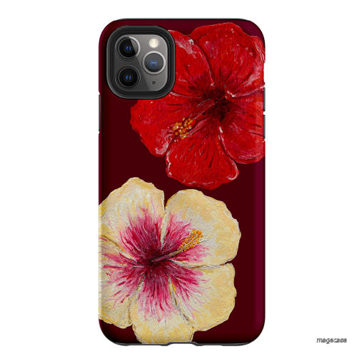Hibiscus Flower Printed Phone Cases iPhone 11 Pro Max / Armoured by BG. Studio - The Dairy