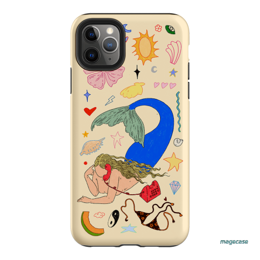 Mermaid Salad Cream Printed Phone Cases iPhone 11 Pro Max / Armoured by Easty Beasty - The Dairy
