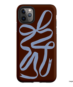 Mocha Ribbon Printed Phone Cases iPhone 11 Pro Max / Armoured by Jasmine Dowling - The Dairy