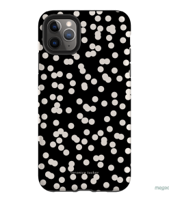 Mini Confetti Noir Printed Phone Cases iPhone 11 Pro Max / Armoured by Veronica Tucker - The Dairy