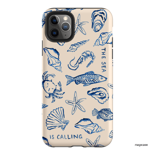 Sea Call Printed Phone Cases iPhone 11 Pro Max / Armoured by Cass Deller - The Dairy