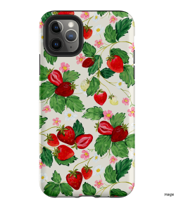 Strawberry Patch Printed Phone Cases iPhone 11 Pro Max / Armoured by Ellie Mae - The Dairy