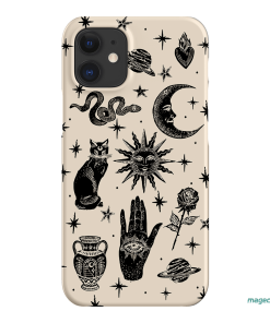 Astro Flash Beige Printed Phone Cases by Veronica Tucker - The Dairy