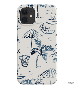 Balmy Blue Printed Phone Cases iPhone 12 / Snap by Cass Deller - The Dairy