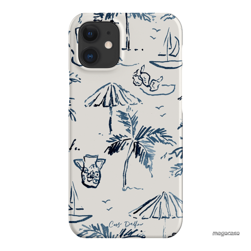 Balmy Blue Printed Phone Cases iPhone 12 / Snap by Cass Deller - The Dairy