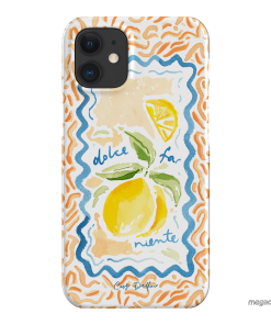 Dolce Far Niente Printed Phone Cases iPhone 12 / Snap by Cass Deller - The Dairy