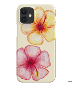 Hibiscus Flower Yellow Printed Phone Cases iPhone 12 / Snap by BG. Studio - The Dairy