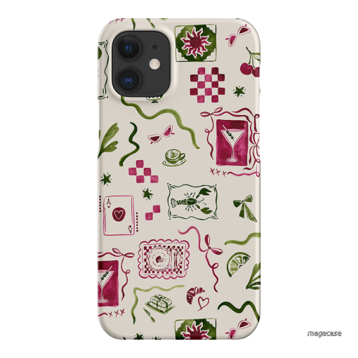 Martini Gal Printed Phone Cases iPhone 12 / Snap by Charlie Taylor - The Dairy