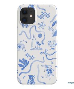Mediterranean Wave Printed Phone Cases iPhone 12 / Snap by Charlie Taylor - The Dairy