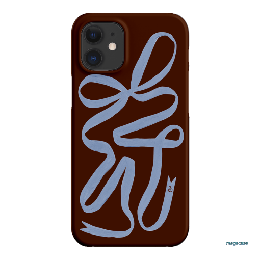 Mocha Ribbon Printed Phone Cases iPhone 12 / Snap by Jasmine Dowling - The Dairy