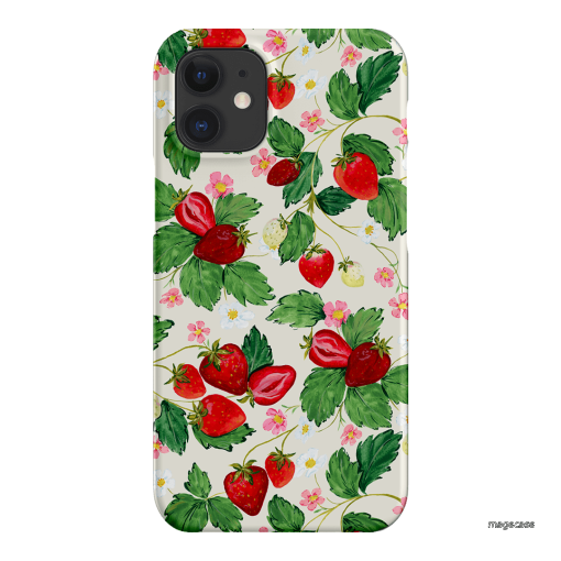 Strawberry Patch Printed Phone Cases iPhone 12 / Snap by Ellie Mae - The Dairy