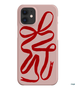 Valentine Ribbon Printed Phone Cases iPhone 12 / Snap by Jasmine Dowling - The Dairy