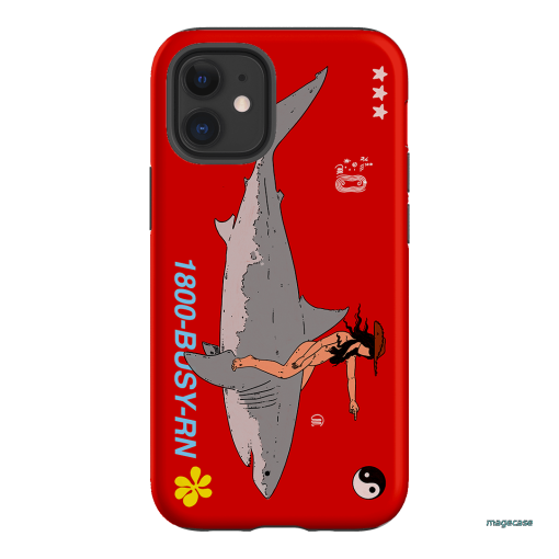 1800-Busy Rn in Red Printed Phone Cases iPhone 12 / Armoured by Easty Beasty - The Dairy