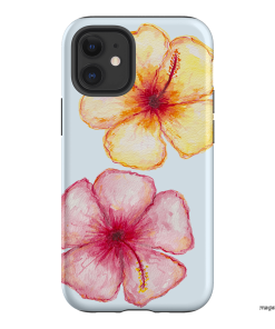 Hibiscus Flower Blue Printed Phone Cases iPhone 12 / Armoured by BG. Studio - The Dairy