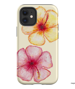 Hibiscus Flower Yellow Printed Phone Cases iPhone 12 / Armoured by BG. Studio - The Dairy