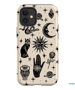 Astro Flash Beige Printed Phone Cases by Veronica Tucker - The Dairy