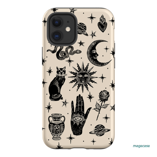 Astro Flash Beige Printed Phone Cases by Veronica Tucker - The Dairy