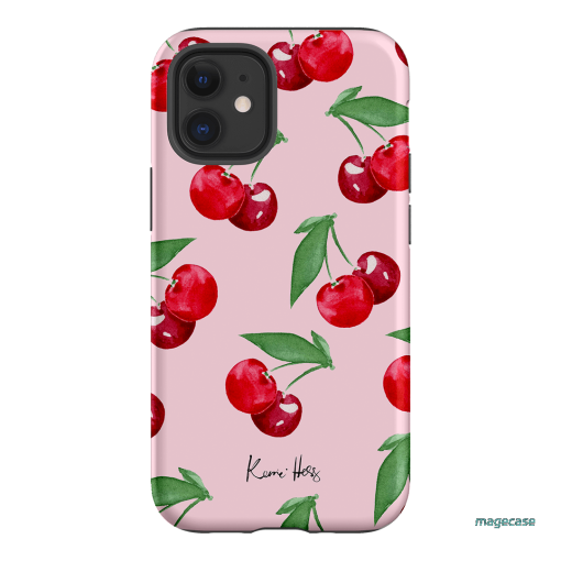 Cherry Rose Printed Phone Cases iPhone 12 / Armoured by Kerrie Hess - The Dairy