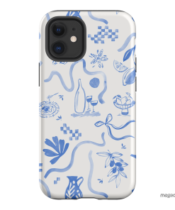 Mediterranean Wave Printed Phone Cases iPhone 12 / Armoured by Charlie Taylor - The Dairy