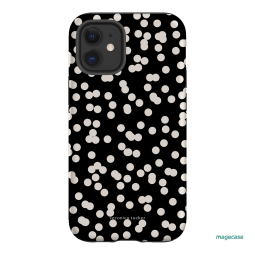 Mini Confetti Noir Printed Phone Cases iPhone 12 / Armoured by Veronica Tucker - The Dairy