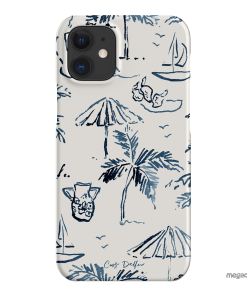 Balmy Blue Printed Phone Cases iPhone 12 Mini / Snap by Cass Deller - The Dairy