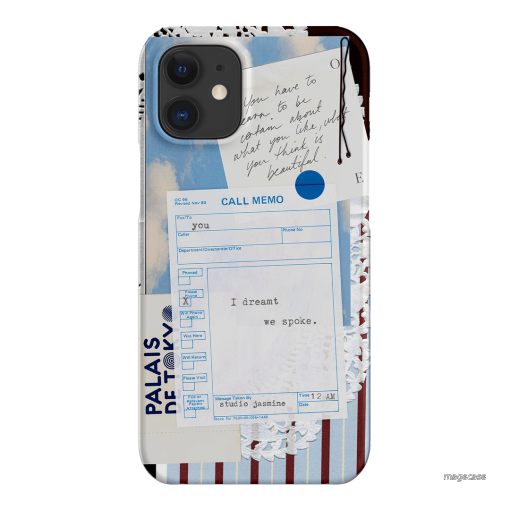Call Memo Printed Phone Cases iPhone 12 Mini / Snap by Jasmine Dowling - The Dairy