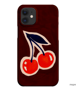 Cherries Printed Phone Cases iPhone 12 Mini / Snap by Studio Bon - The Dairy