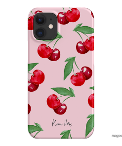 Cherry Rose Printed Phone Cases iPhone 12 Mini / Snap by Kerrie Hess - The Dairy