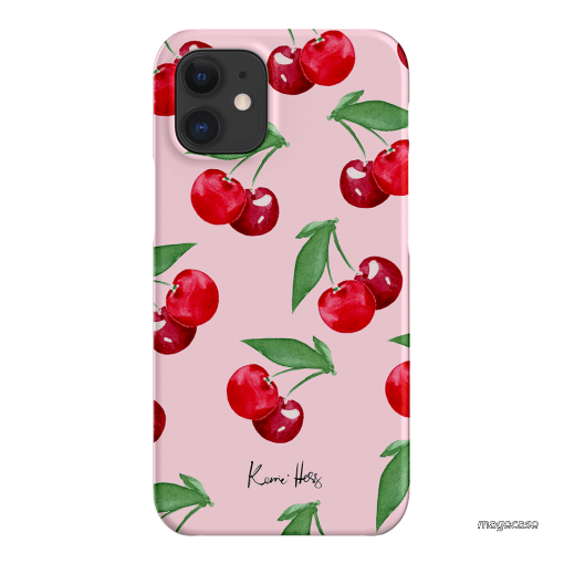 Cherry Rose Printed Phone Cases iPhone 12 Mini / Snap by Kerrie Hess - The Dairy
