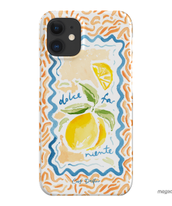 Dolce Far Niente Printed Phone Cases iPhone 12 Mini / Snap by Cass Deller - The Dairy