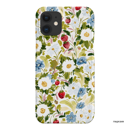 Garden Strawberries Printed Phone Cases iPhone 12 Mini / Snap by Ellie Mae - The Dairy