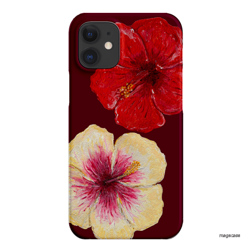 Hibiscus Flower Printed Phone Cases iPhone 12 Mini / Snap by BG. Studio - The Dairy