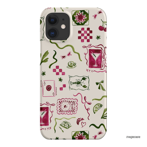 Martini Gal Printed Phone Cases iPhone 12 Mini / Snap by Charlie Taylor - The Dairy