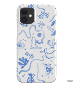 Mediterranean Wave Printed Phone Cases iPhone 12 Mini / Snap by Charlie Taylor - The Dairy