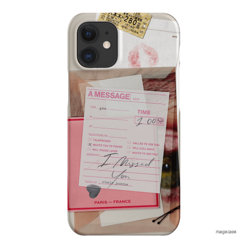 Missed Call Printed Phone Cases iPhone 12 Mini / Snap by Jasmine Dowling - The Dairy