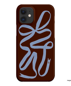 Mocha Ribbon Printed Phone Cases iPhone 12 Mini / Snap by Jasmine Dowling - The Dairy
