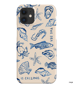 Sea Call Printed Phone Cases iPhone 12 Mini / Snap by Cass Deller - The Dairy
