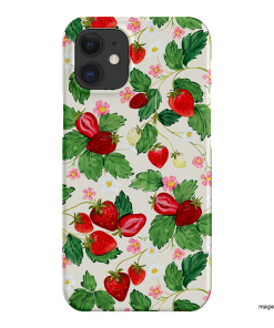 Strawberry Patch Printed Phone Cases iPhone 12 Mini / Snap by Ellie Mae - The Dairy