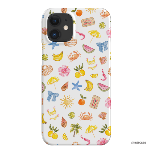 Summer Icons Printed Phone Cases iPhone 12 Mini / Snap by Cass Deller - The Dairy