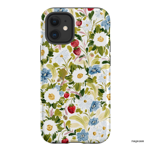 Garden Strawberries Printed Phone Cases iPhone 12 Mini / Armoured by Ellie Mae - The Dairy