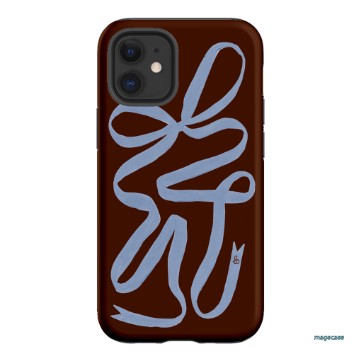 Mocha Ribbon Printed Phone Cases iPhone 12 Mini / Armoured by Jasmine Dowling - The Dairy