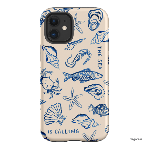 Sea Call Printed Phone Cases iPhone 12 Mini / Armoured by Cass Deller - The Dairy